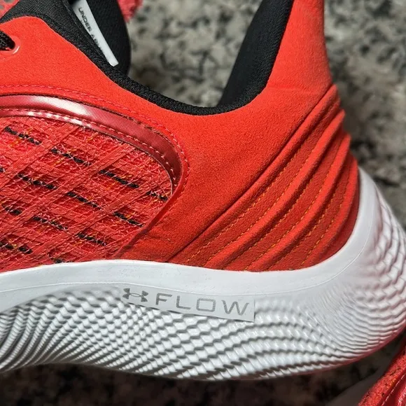 Under Armour Team Curry 9 Sesame Street Elmo Orange (Red) Black Sneakers - 18