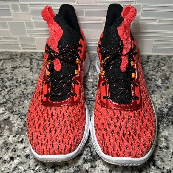Under Armour Team Curry 9 Sesame Street Elmo Orange (Red) Black Sneakers - 18