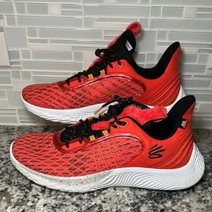 Under Armour Team Curry 9 Sesame Street Elmo Orange (Red) Black Sneakers - 18