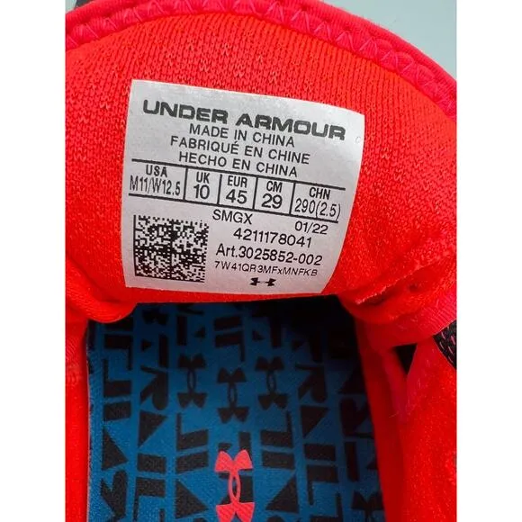 Under Armour UA HOVR DS Ridge Trail Running Shoes 3025852-002 Men's Size 11 NWT