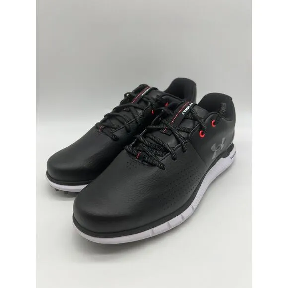 Under Armour UA HOVR Fade 2 Spikeless Golf Black Wide E Shoes Men’s Size 8 NEW🛒
