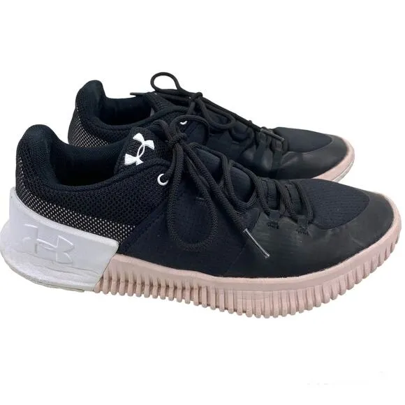 UNDER ARMOUR Ultimate Speed Trainer Sneakers UA Black 3019908-001 Womens 8M