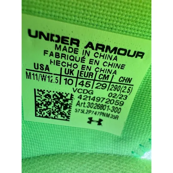 Under Armour Unisex Flow Velociti Elite Running Shoes 3026801-300 Men Size 11🛒