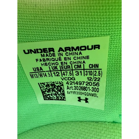 Under Armour Unisex UA Flow Velociti Elite Running Shoes 3026801-300 Men Sz 13📦