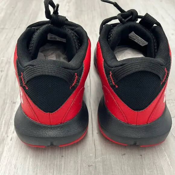 Under Armour Unisex UA GS Lockdown 6 Red Black Lace Up Youth Shoes 6.5