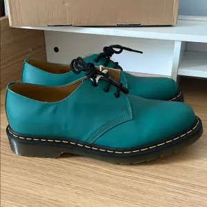 Unisex Dr. Martens 1461 Shoes in Teal Green Size Mens 10 Womens Size 11
