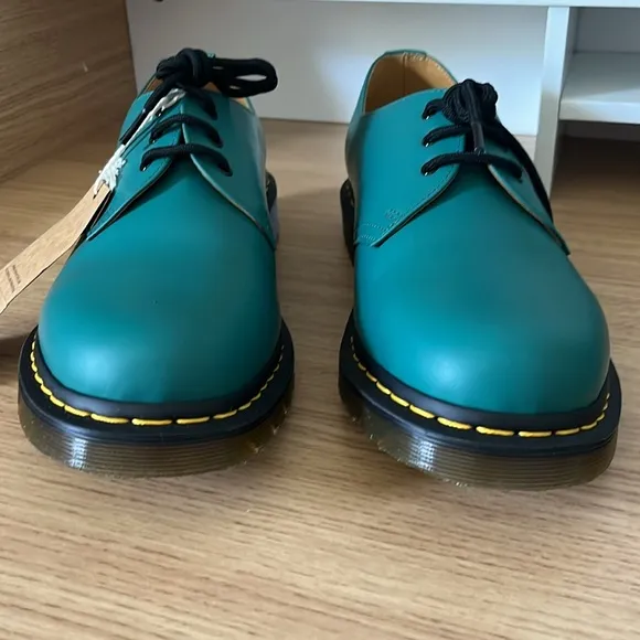 Unisex Dr. Martens 1461 Shoes in Teal Green Size Mens 10 Womens Size 11