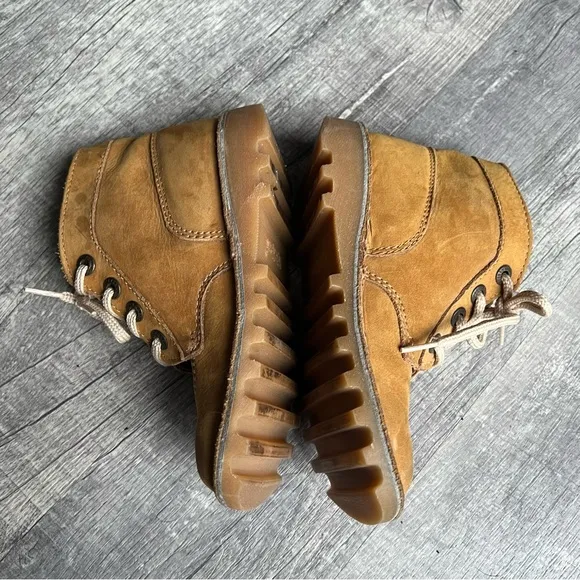 Unisex Kids Youth Kickers Kick Hi Leather Ankle Boot Shoes