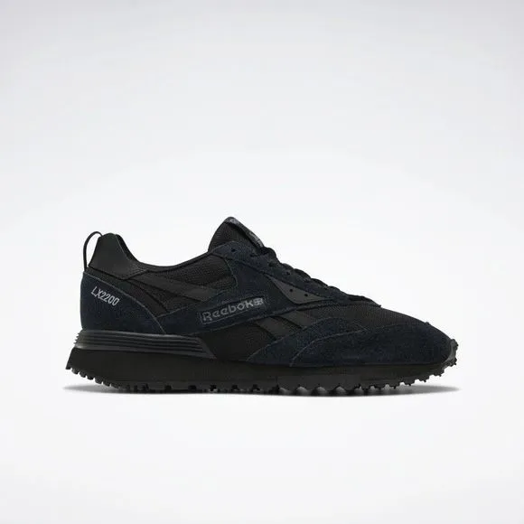 UNISEX Reebok LX2200 Running Shoes Triple Black GY1532