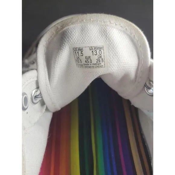 Unisex Vans Authentic Crayola White Multicolor Sneakers 11.5 Men's/13 Women's
