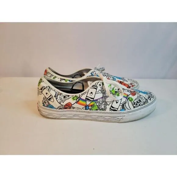 Unisex Vans Authentic Crayola White Multicolor Sneakers 11.5 Men's/13 Women's