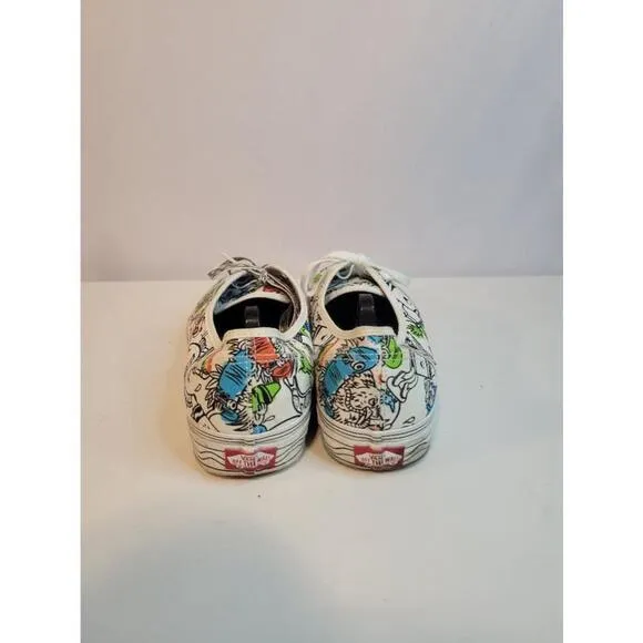 Unisex Vans Authentic Crayola White Multicolor Sneakers 11.5 Men's/13 Women's