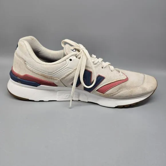 Unisex Women's 11 Men’s 9.5 New Balance 997H White Blue Red Running Shoes