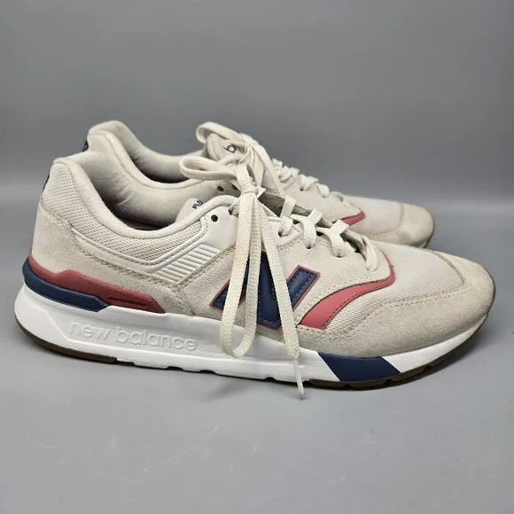 Unisex Women's 11 Men’s 9.5 New Balance 997H White Blue Red Running Shoes