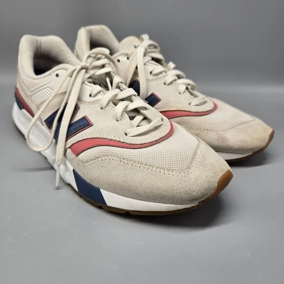 Unisex Women's 11 Men’s 9.5 New Balance 997H White Blue Red Running Shoes