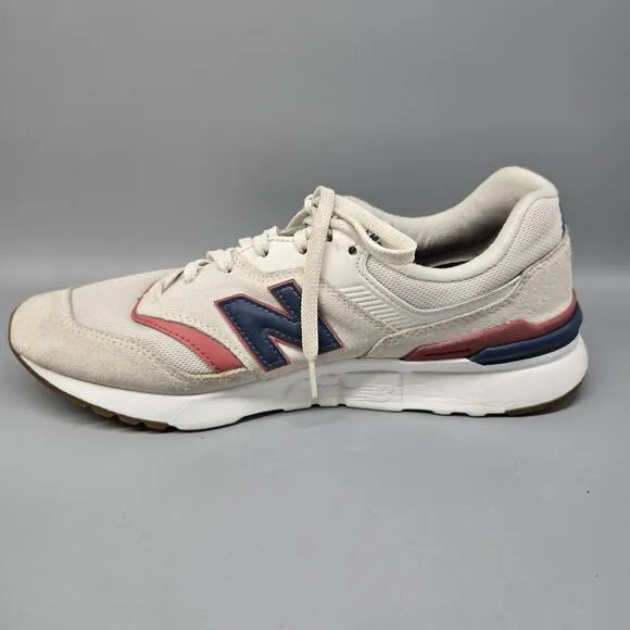 Unisex Women's 11 Men’s 9.5 New Balance 997H White Blue Red Running Shoes