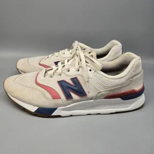 Unisex Women's 11 Men’s 9.5 New Balance 997H White Blue Red Running Shoes