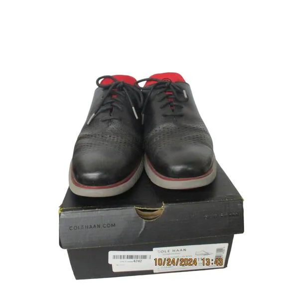 Used Cole Haan Men Laser Oxford - Black/Rio/Charcoal, Size 11.5