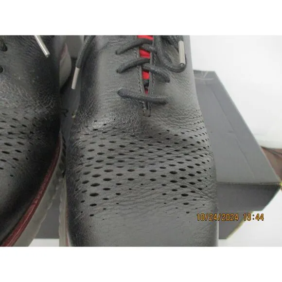 Used Cole Haan Men Laser Oxford - Black/Rio/Charcoal, Size 11.5