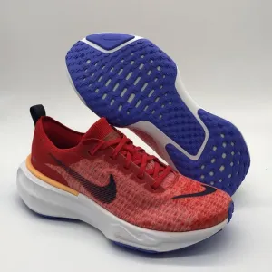 USED Men’s ZoomX Invincible run FK 3 Red/Blue/white DR2615-600 No Box