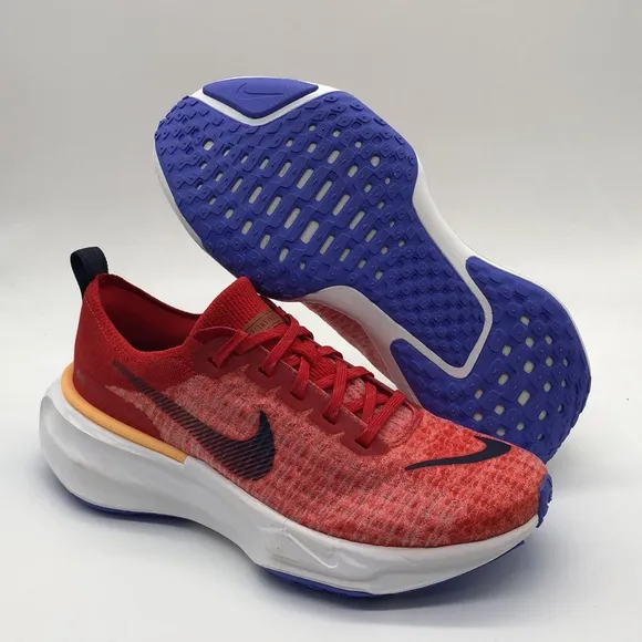 USED Men’s ZoomX Invincible run FK 3 Red/Blue/white DR2615-600 No Box