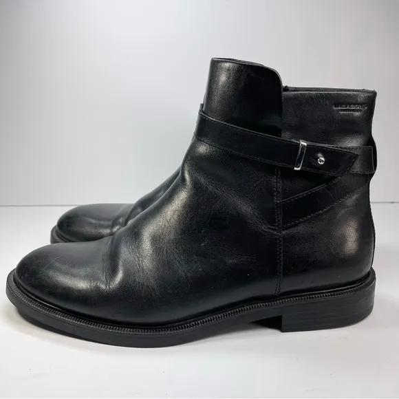 Vagabond Ankle Boots Leather Women’s Size 11 EU 41 Amina Black Ankle Boots
