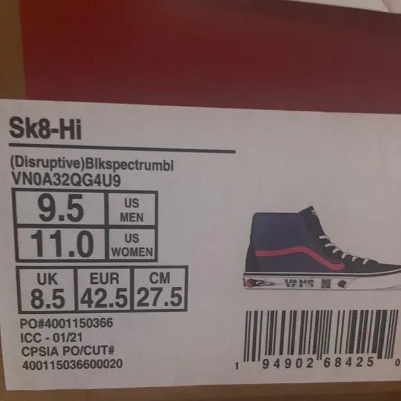 Van SK8 Hi Top Unisex Skate Shoes