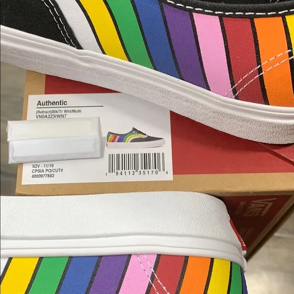 VANS AUTHENTIC Refract Black/True White/Multi WMNS