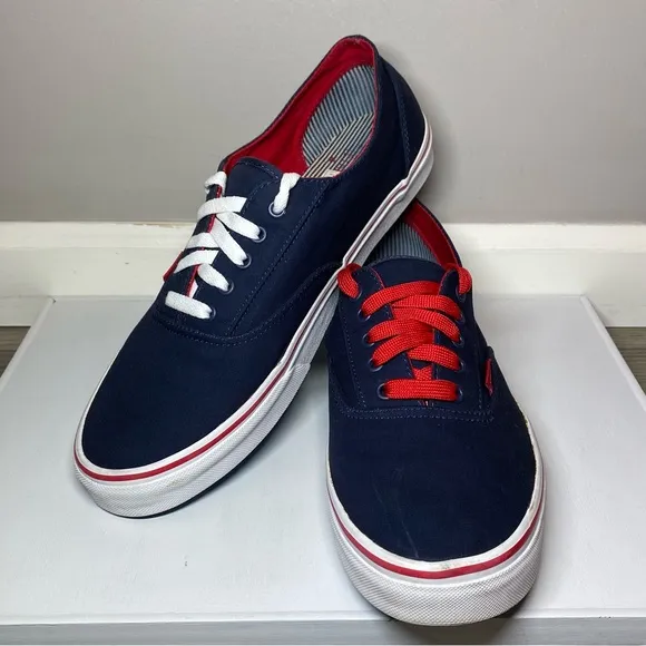 Vans California Era Rare Sneakers Men’s 13 Patriotic Red,White &amp; Blue Shoes TB4R