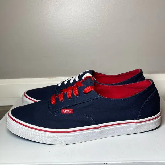 Vans California Era Rare Sneakers Men’s 13 Patriotic Red,White &amp; Blue Shoes TB4R