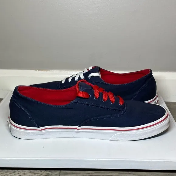Vans California Era Rare Sneakers Men’s 13 Patriotic Red,White &amp; Blue Shoes TB4R