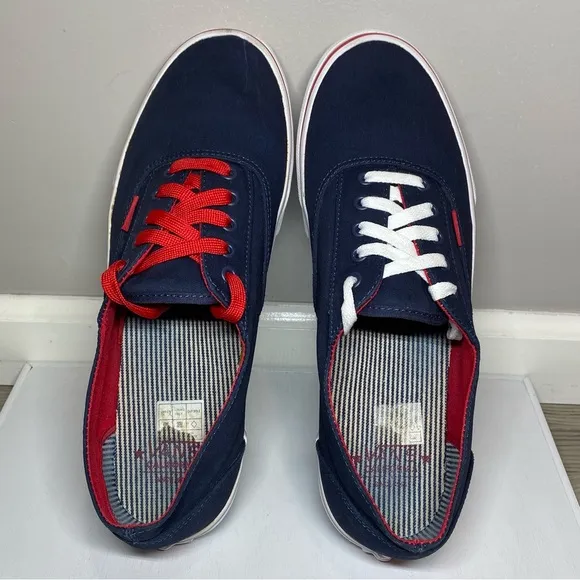 Vans California Era Rare Sneakers Men’s 13 Patriotic Red,White &amp; Blue Shoes TB4R
