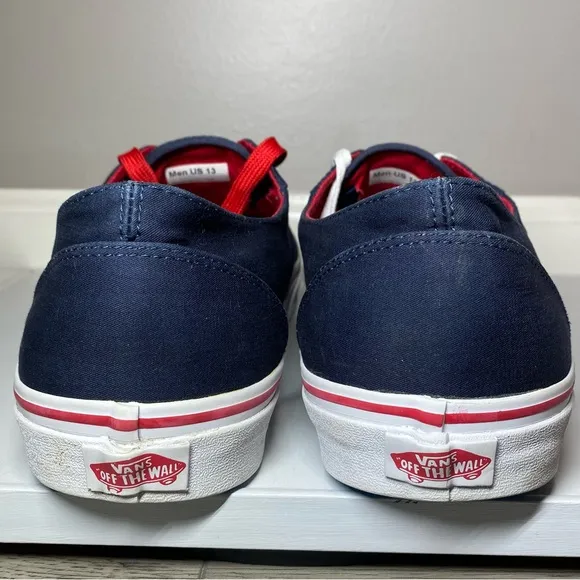 Vans California Era Rare Sneakers Men’s 13 Patriotic Red,White &amp; Blue Shoes TB4R