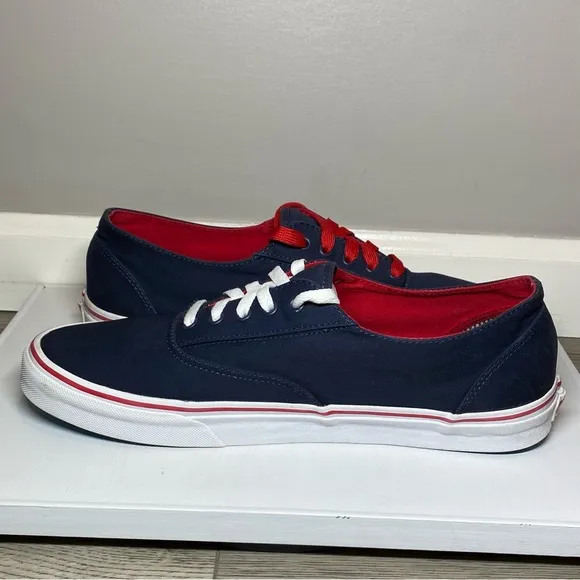 Vans California Era Rare Sneakers Men’s 13 Patriotic Red,White &amp; Blue Shoes TB4R