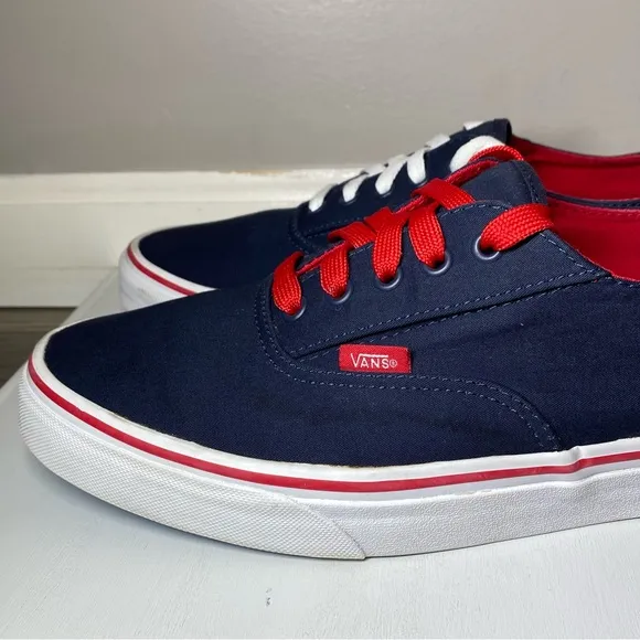 Vans California Era Rare Sneakers Men’s 13 Patriotic Red,White &amp; Blue Shoes TB4R