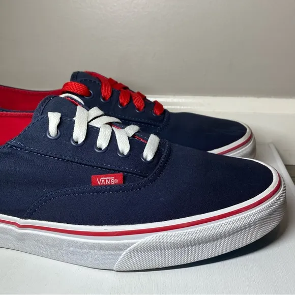 Vans California Era Rare Sneakers Men’s 13 Patriotic Red,White &amp; Blue Shoes TB4R