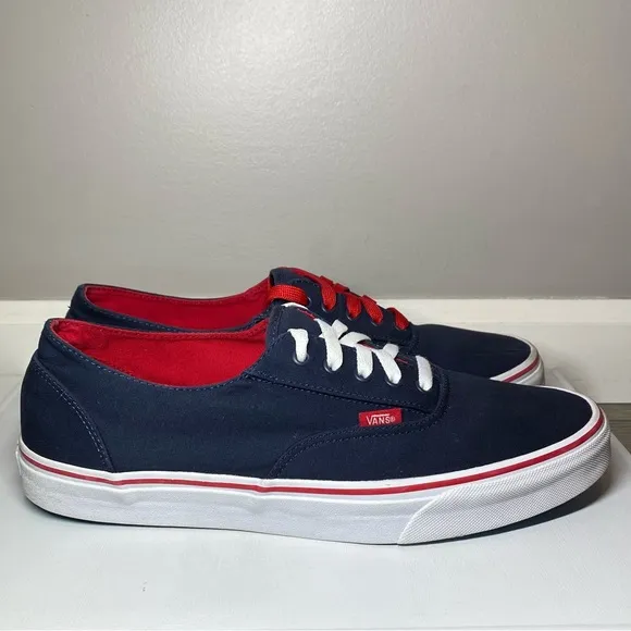Vans California Era Rare Sneakers Men’s 13 Patriotic Red,White &amp; Blue Shoes TB4R