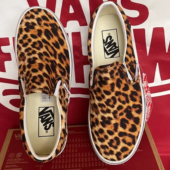 Vans Classic Slip-On(Leopard) Black/TruewhiteVNOA5A08316WMNS sneakers