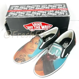 🆕Vans Custom Culture Tattoo Ink'd Classic Slip Ons Limited Edition Shoes