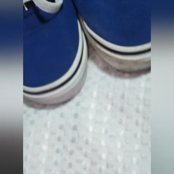 VANS EUC UNISEX SIZE YOUTH 6.5 CHECKERED OFF THE WALL SNEAKERS SHOES