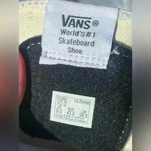Vans Gold Sk8-Low Shoes size 10 men’s