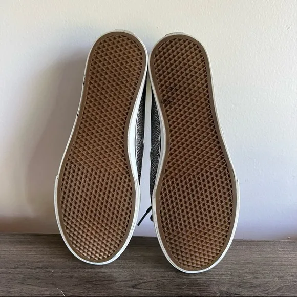Vans Grey Tweed Unisex Deck Shoes Size 7 or 8.5 #869