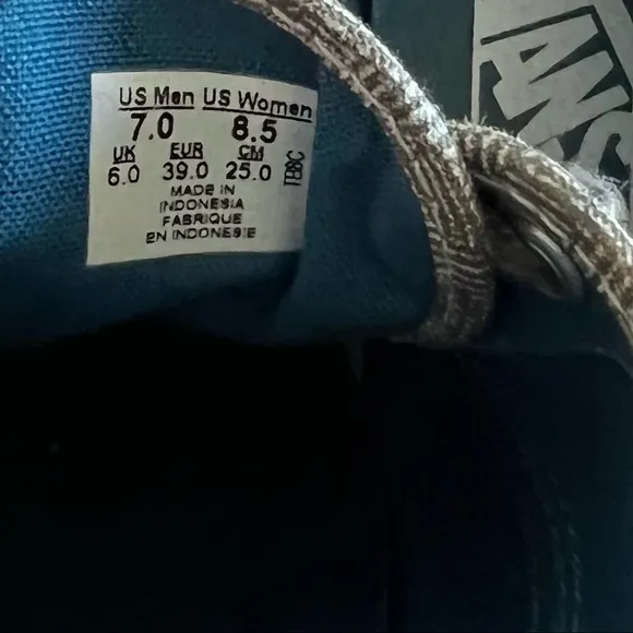 Vans Grey Tweed Unisex Deck Shoes Size 7 or 8.5 #869