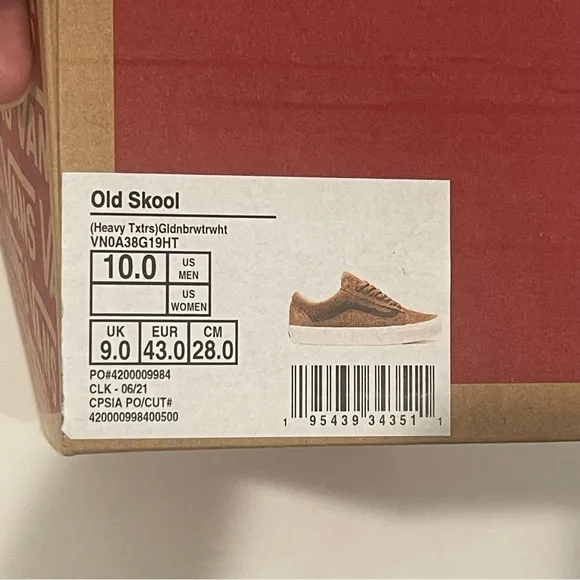 VANS Heavy Textures Old Skool Shoes BRAND NEW