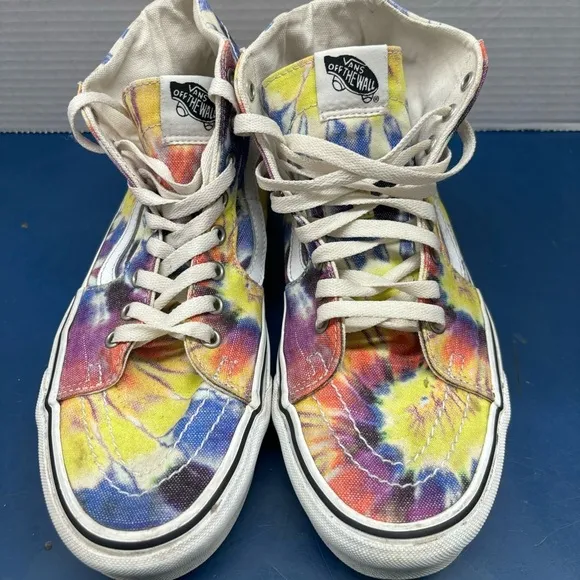 Vans hi top tie dye shoes men’s 9, women’s 10.5