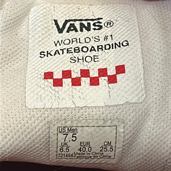 VANS Kyle Walker 2 Pro Skateboarding Low Top Sneakers mens Sz 7.5 Women’s Sz 9