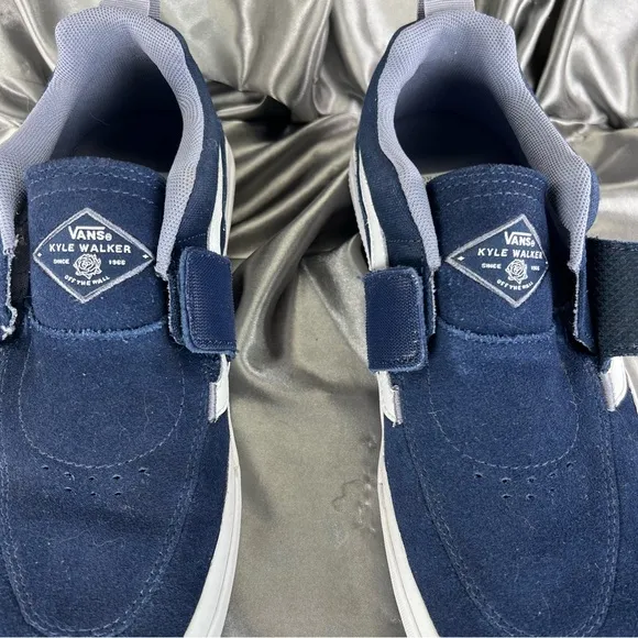 Vans Kyle Walker Pro 2 Hook &amp; Loop Navy Blue Popcush Men’s size 7.5 US W 5.5 EUC