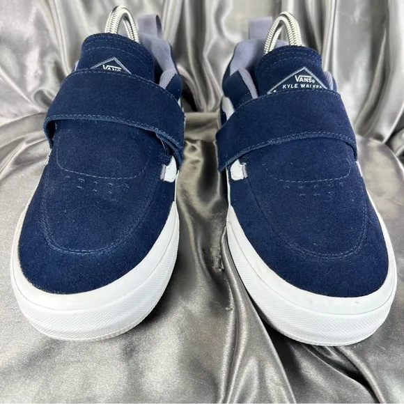 Vans Kyle Walker Pro 2 Hook &amp; Loop Navy Blue Popcush Men’s size 7.5 US W 5.5 EUC