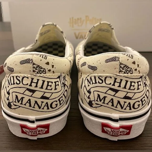 Vans Limited Edition Harry Potter Classic Slip-On Shoes Marauder’s Map