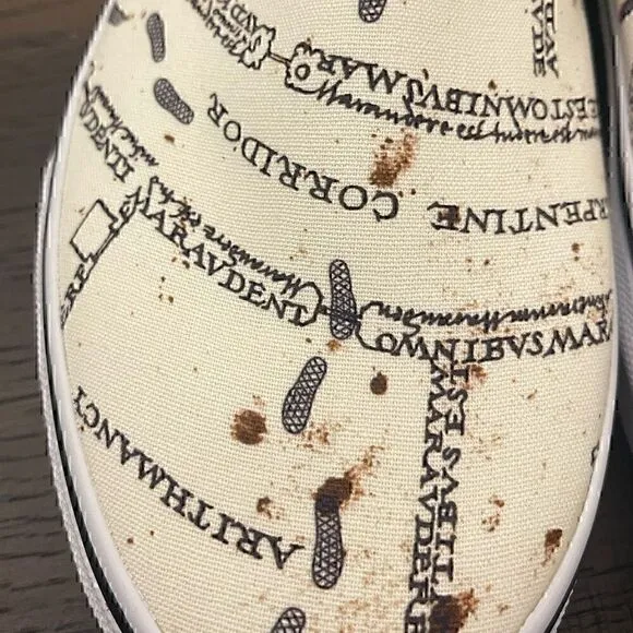Vans Limited Edition Harry Potter Classic Slip-On Shoes Marauder’s Map